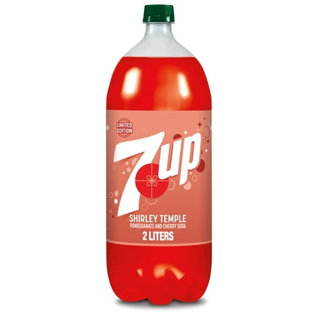7UP Caffeine Free Shirley Temple Pomegranate and Cherry Flavored Soda Pop, 2 L bottle