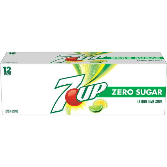 7Up Zero Sugar, Lemon Lime Soda, 12 Oz Can Units