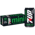thumbnail image 1 of 7UP Caffeine Free Zero Sugar Lime Lemon Soda Pop, 7.5 fl oz, 10 Pack Cans, 1 of 15