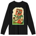 thumbnail image 1 of 7UP Celebrate The 4th Of July Crew Neck Long Sleeve Black Adult Tee-XXL, 1 of 3