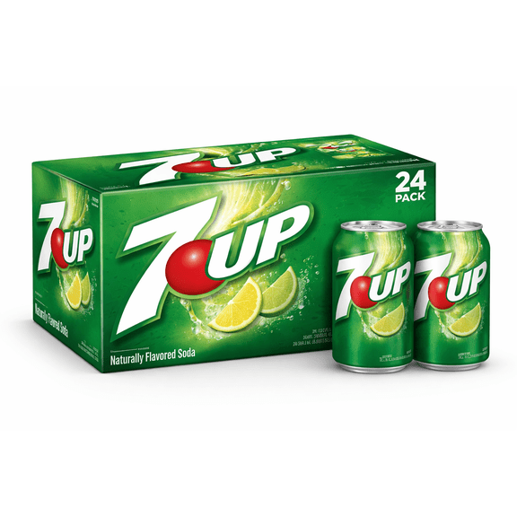 7UP Lemon Lime Soda, 24 Pack, 12 oz Aluminum Cans, Crisp Caffeine Free Lemon Lime Soft Drink