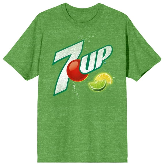 7UP Logo Women's Heather Green T-Shirt-XXL