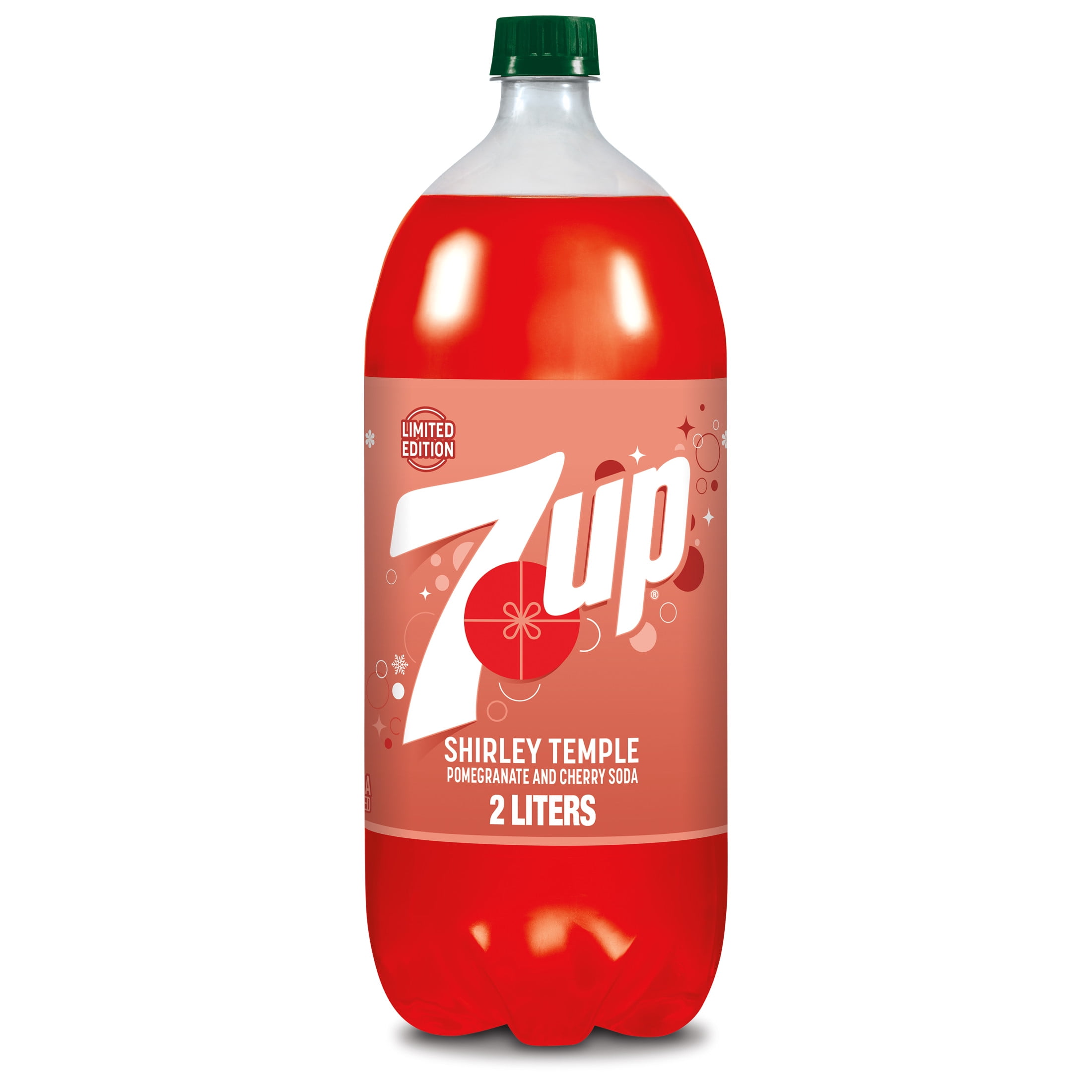 7UP Caffeine Free Shirley Temple Pomegranate and Cherry Flavored Soda Pop, 2 L bottle