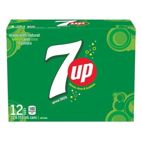 7UP Soft Drink, 355 mL/12 fl. oz., Cans, 12 Pack