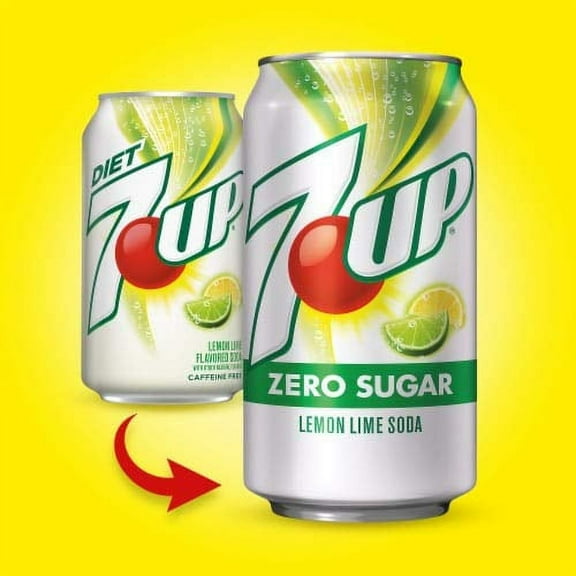 7Up Zero Sugar, 12 fl oz Cans (24 cans)