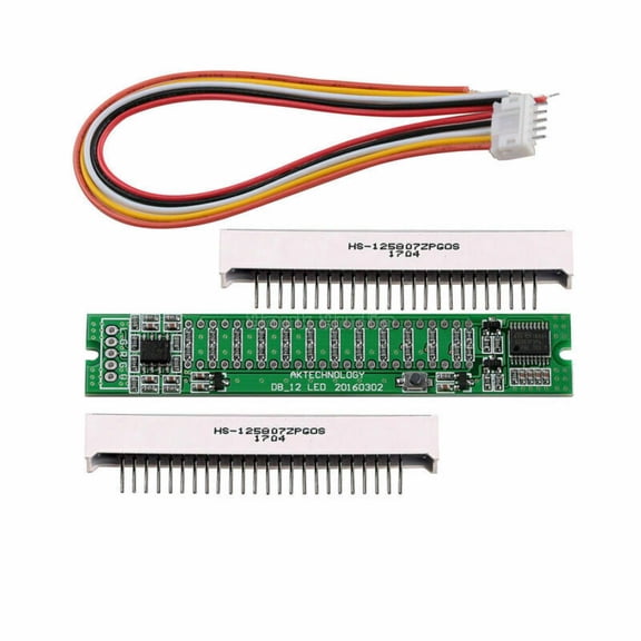 7V-12V Mini Dual 12 LED Level Indicator Meter Music Sound Audio Display Analyzer DIY Kit