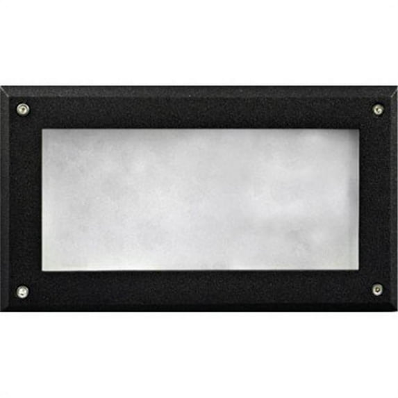 7W & 120V PL7 Open Face Step Light - Black