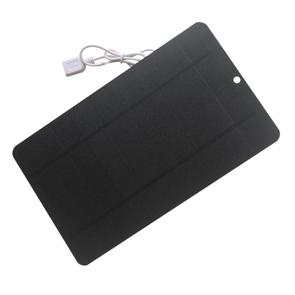 7W 5V Solars Panel Charger Portable Waterproof High Conversion Efficiency USB Output for Outdoor Camping Devices