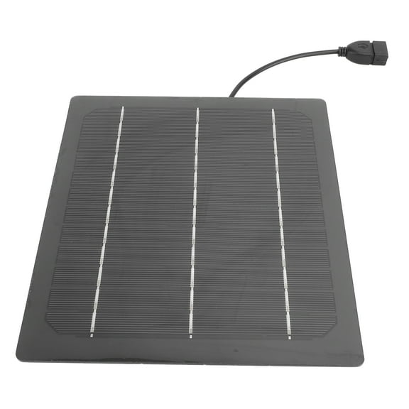 7W Portable Solar Panel, USB Output, High Efficiency 5V Charger For Camping Emergencies