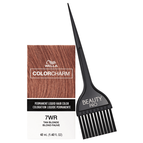 7WR / 643 Tan Blonde, Wella ColorCharm Permanent Liquid Hair Color 42 ml / 1.4 oz