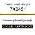 thumbnail image 1 of 7X0451 - NUT, HEX (1 1/4 - 7 NC GD8) for Caterpillar (CAT), 1 of 1