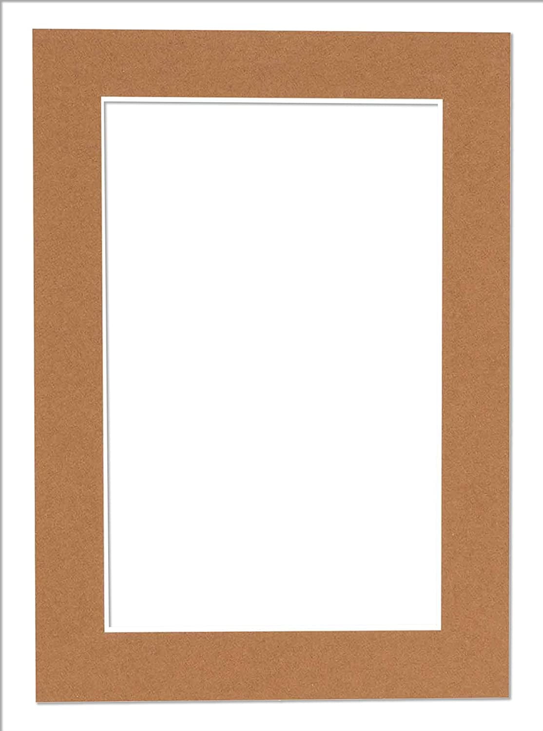 7X11 Mat Bevel Cut For 5.5X8.5 Photos Acid Aged Oak Brown Precut