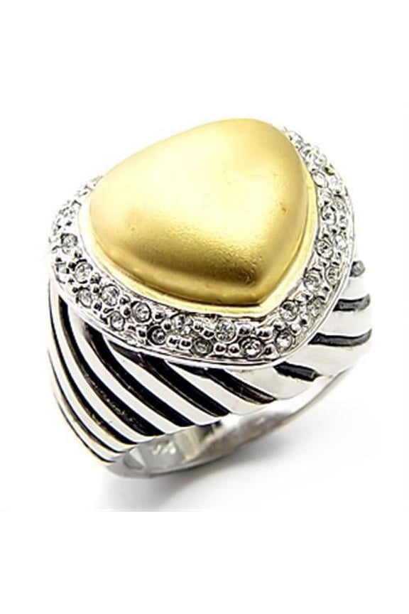 925 Sterling Silver Ring AAA GRD CZ Clear 7X246 for Women Style Matte