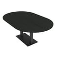 thumbnail image 1 of 7X4 Racetrack Shaped Conference Table Power And Data Square Metal Base, 1 of 5