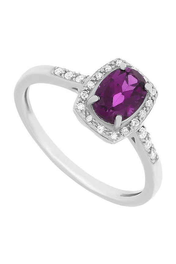7X5 Mm Oval Cut Natural Rhodolite Garnet Gemstone 925 Sterling Silver Women'S Ring
