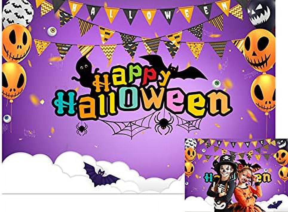 7X5ft Happy Halloween Backdrop Halloween Party Photography Background ...
