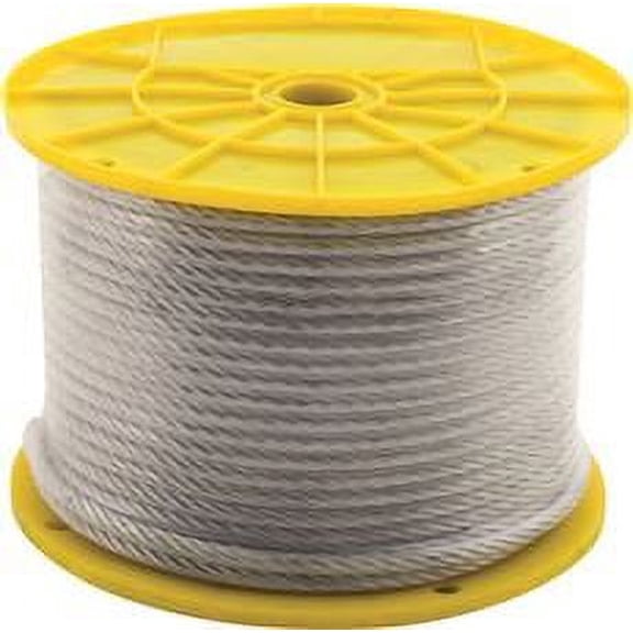 7X7 Aircraft Cable, Pvc Coated, 3/32 In. X 1/8 In. X 250 Ft.