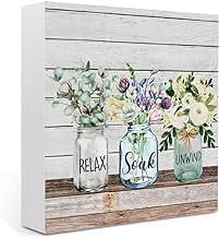 7X7 Inch Rustic Spring Farmhouse Country Home Office Desk Decor Flowers ...