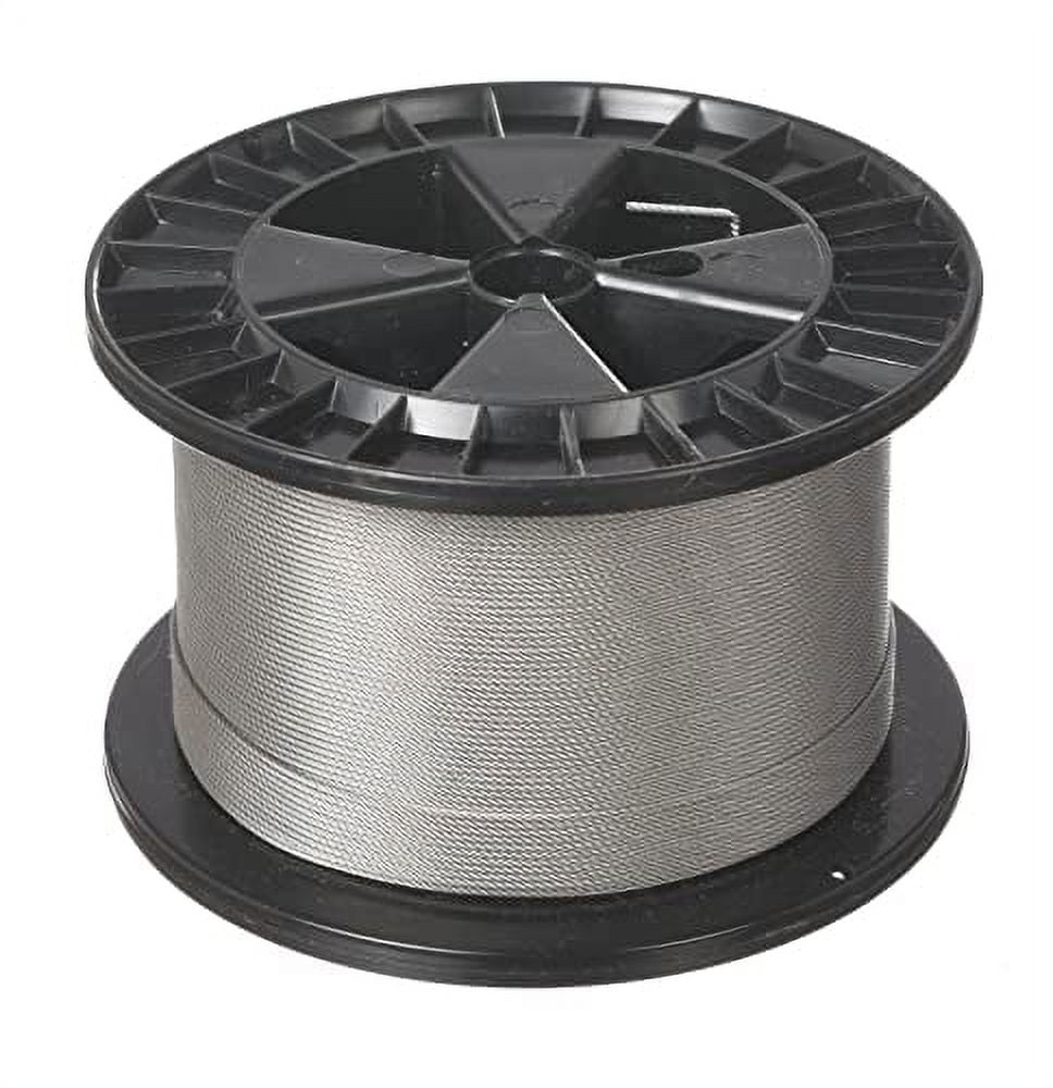 7X7 Stainless Steel Aircraft Wire Rope Cable T304 250' Reel