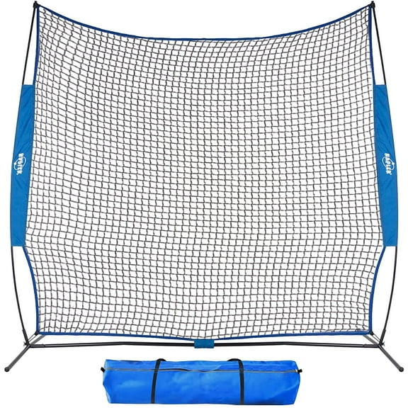 7X7ft Barrier Net, Backstop Screen Net for Baseball/Softball/Football/Soccer/Lacrosse Protection, Portable with A Carry Bag