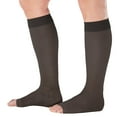 thumbnail image 1 of Extra Large Open Toe Compression Socks for Women 15-20mmHg Black, 7X-Large, 1 of 9