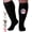Black, variant on Wide Calf Unisex Compression Socks for Airplane 20-30 mmHg Black, 7X-Large