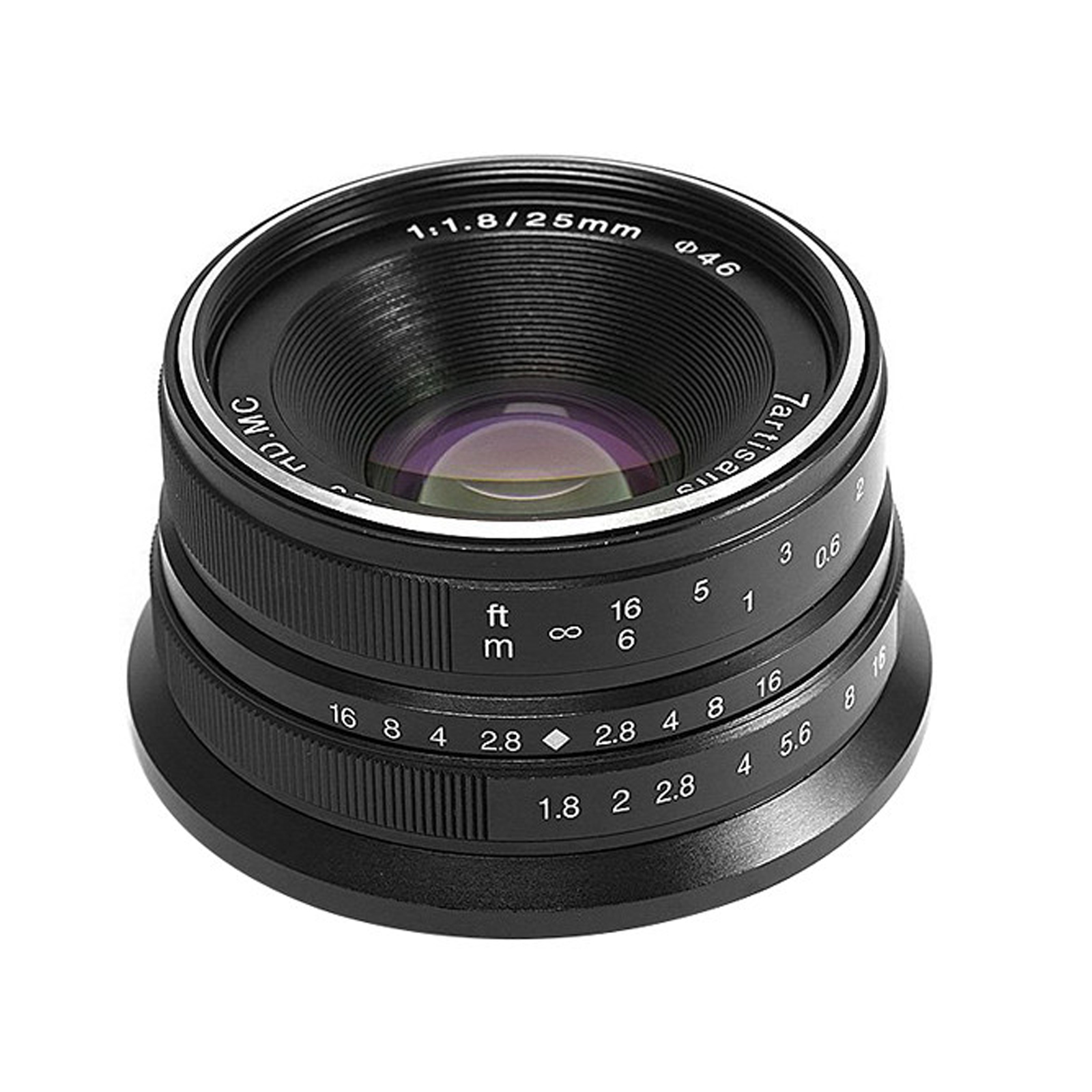 7artisans Photoelectric 25mm f/1.8 Lens for Canon EF-M (Black 