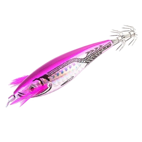 7cm/11.5g Simulation wood shrimp Cuttlefish Bait Round bellied Squid needle hook
