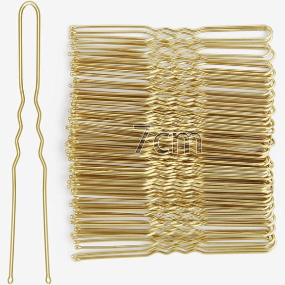 7cm Hair Pins For Buns, 50pcs Bobby Pins Brown Hair, U Shaped Hair Pins For Women Girls, Hair Grips For Thick Hair, Hair Styling Accessories For Wedding Salon Home Use (Brown, 2.76 Inch)