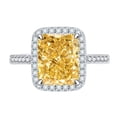 thumbnail image 1 of 7ct Zircon Engagement Rings for Women Radiant Cut 8*10mm Zircon Women Wedding Rings S925 Sterling Silver Rings for Women Stylish Hypoallergenic Personalized Promise Rings, 1 of 9