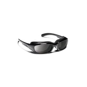 7eye Churada Wind-Blocking Padded Sunglasses for Outdoors, UV400, Gray Lenses, Matte Black, Small & Medium