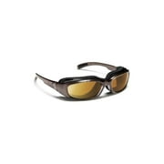 7eye 164453 Churada Sharp View Gray Polarized Sunglasses- Brown Crystal - Small & Medium