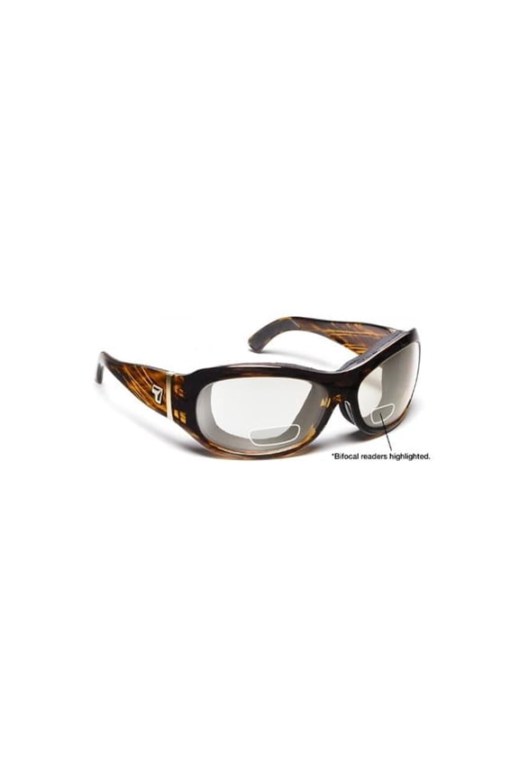 310640D Briza Sharp View Clear Plus 2.00 Reader Sunglasses- Sunset Tortoise - Small & Large