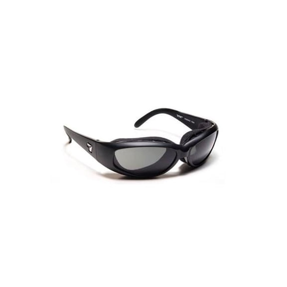 7 eye chubasco- glossy black sunglasses, s-m