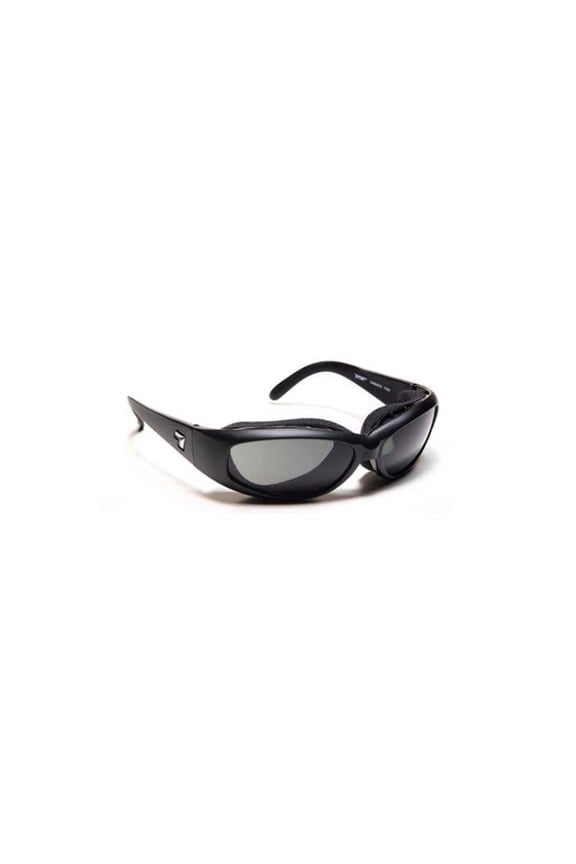 Chubasco Wind Blocking Padded Foam Polarized Sunglasses for Outdoors, 100% UVA + UVB Protection, Glossy Black Frame/Polarized Gray Lens