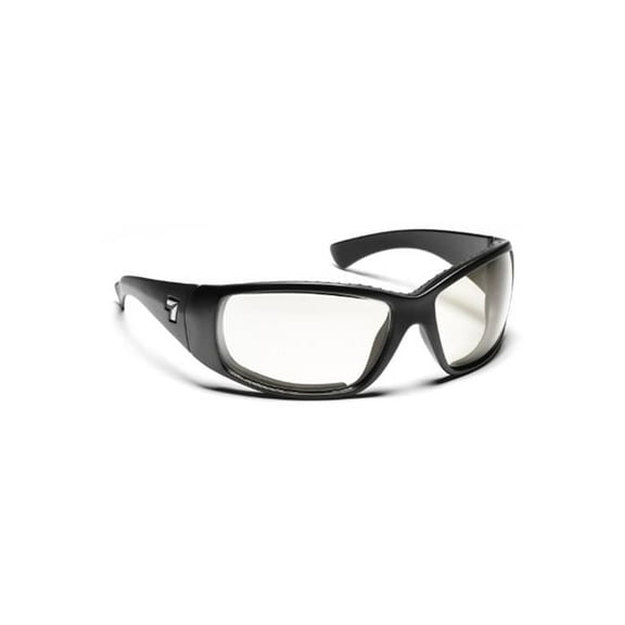 7eye 570140 Taku Sharp View Clear Sunglasses- Matte Black - Medium & Extra Large