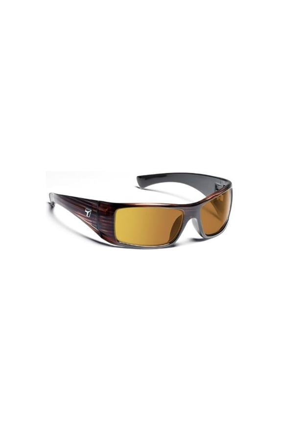 810654 Shaun Sharp View Polarized Copper Sunglasses, Dark Tortoise - Small & Medium