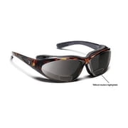 7eye Bora Wind-Blocking Padded Sunglasses for Outdoors, UV400, Polarized Gray Lenses, Dark Tortoise