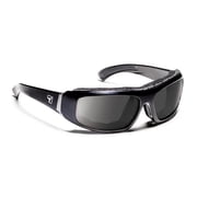 7eye by Panoptx Bali Glossy Black Frame with Sharp View Gray Sunglass - Gray