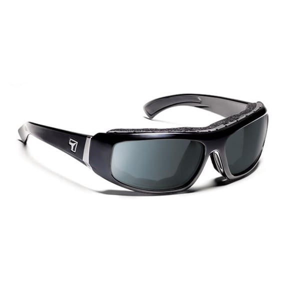7eye by Panoptx Bali Glossy Black Frame with Sharp View Polarized Gray Sunglass