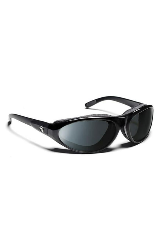 by Panoptx Cyclone Glossy Black Frame with Sharp View Polarized Gray Sunglass