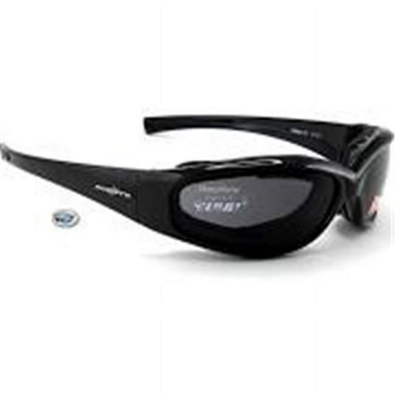 7eye by Panoptx Rush Metallic Black with SharpView Gray Lens - Black - Gray