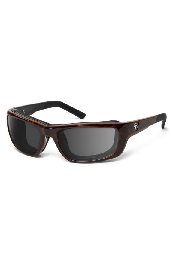 by Panoptx VENTUS Wind Blocking Padded Foam Motorcycle Riding Sunglasses 100% UVA + UVB, Dark Tortoise Frame-Polarized Copper Lenses