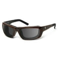 thumbnail image 1 of 7eye VENTUS Wind-Blocking Padded Motorcycle Riding Sunglasses, UV400, Extra Dark Lenses for Light Sensitivity, Dark Tortoise, 1 of 4