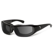 7eye by Panoptx Whirlwind Glossy Black Frame with Photochromic Day Night Contrast Sunglass