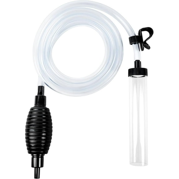 7ft Aquarium Gravel Vacuum Cleaner, Fish Tank Water Changer, Hand Pump Siphon