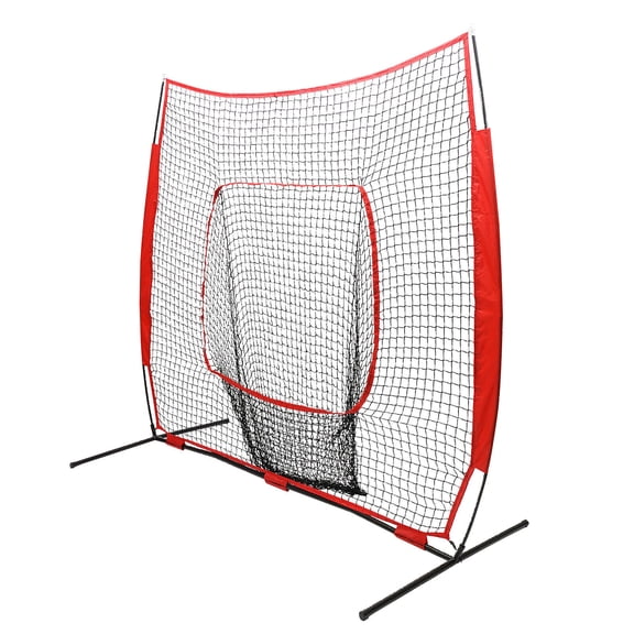 7ft Baseball Softball Training Net Baseball Softball Backstop Practice Net for Hitting Pitching Batting W/ Bag