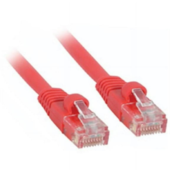 7ft CAT 5E 350Mhz SNAGLESS PATCH CABLE RED
