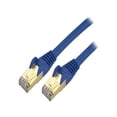 thumbnail image 1 of StarTech 7ft CAT6a Ethernet Cable - 10 Gigabit Shielded Snagless RJ45 100W PoE Patch Cord - 10GbE STP Network Cable with Strain Relief - Blue - UL, TIA (C6ASPAT7BL), 1 of 2