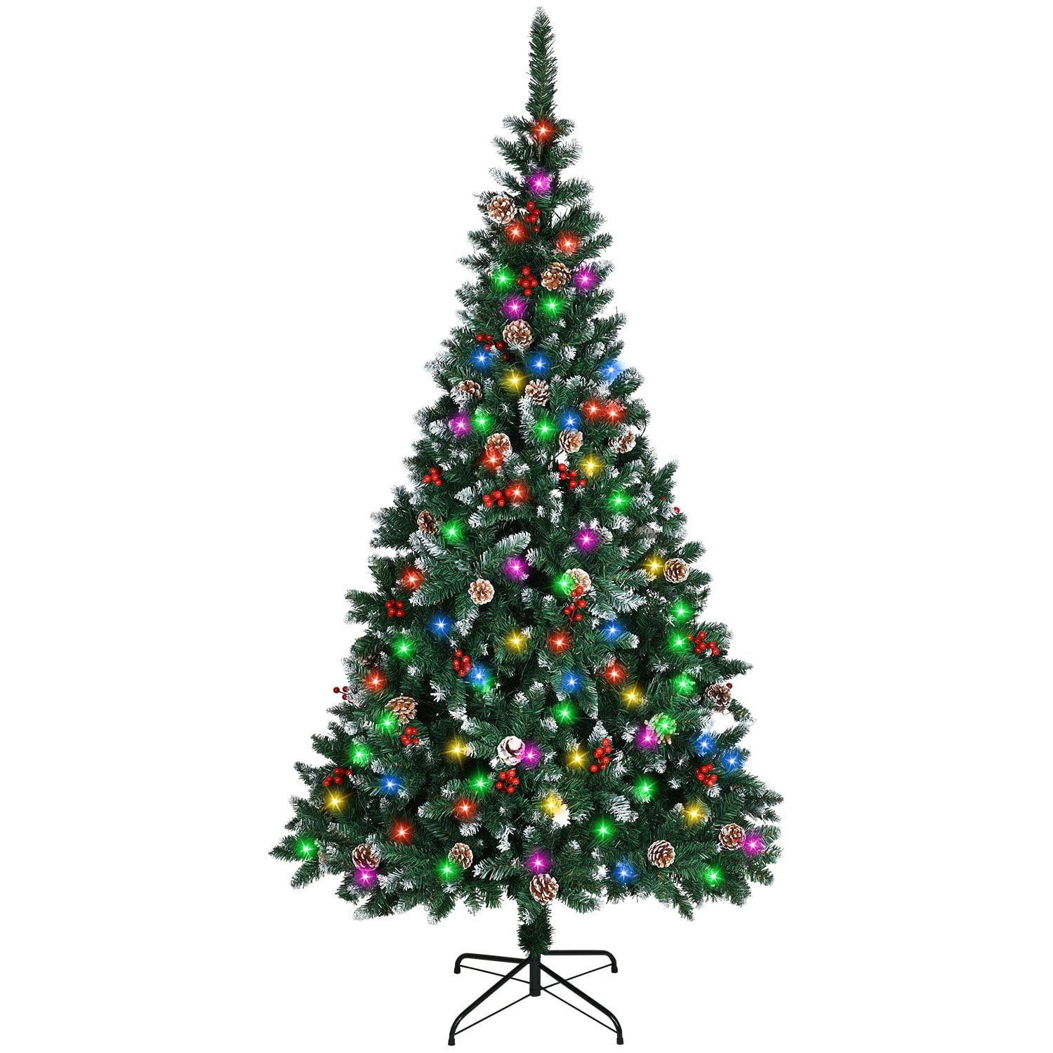 7ft Christmas Tree with Lights, Light Up Christmas Trees with